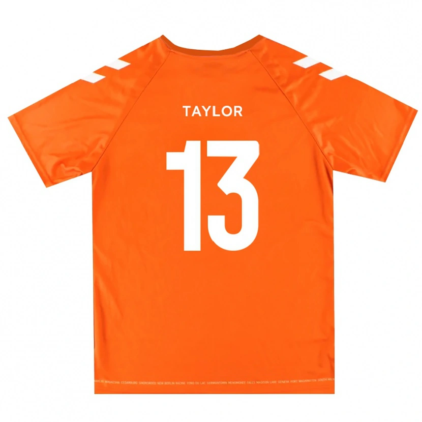 Danxen Kinder Sam Taylor #13 Trikot Orange Weiß Torwarttrikot 2025/26 Österreich