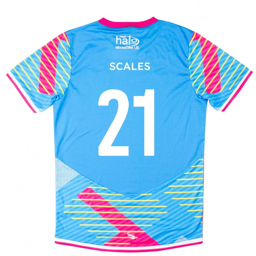 Danxen Kinder Alfie Scales #21 Trikot Himmelblau Pink Torwarttrikot 2025/26 Österreich