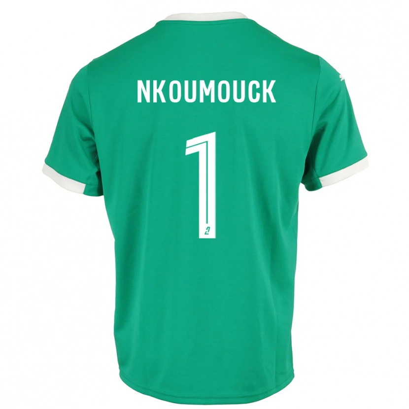 Danxen Kinder Marc-Anthony Nkoumouck #1 Trikot Grün Weiß Torwarttrikot 2025/26 Österreich