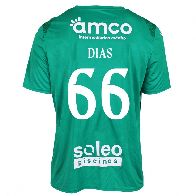 Danxen Kinder Gonçalo Dias #66 Trikot Grün Weiß Torwarttrikot 2025/26 Österreich