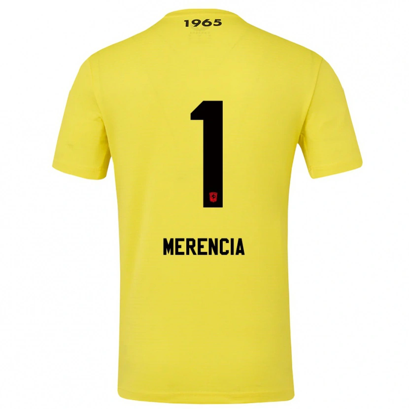 Danxen Kinder Leandro Merencia #1 Trikot Gelb Schwarz Torwarttrikot 2025/26 Österreich