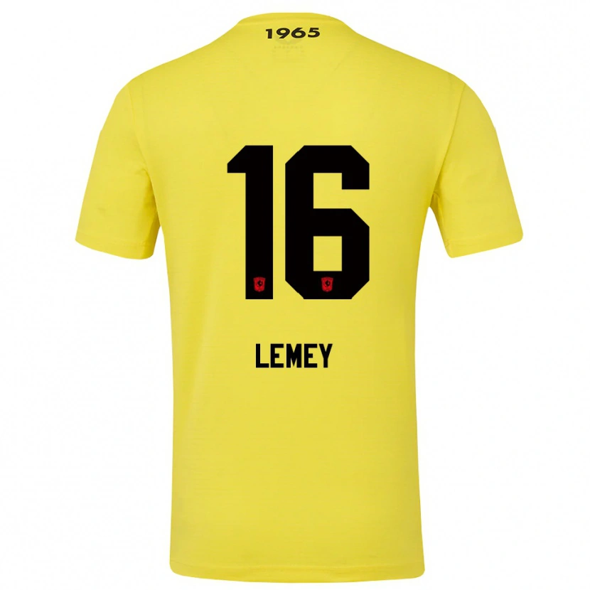 Danxen Kinder Diede Lemey #16 Trikot Gelb Schwarz Torwarttrikot 2025/26 Österreich