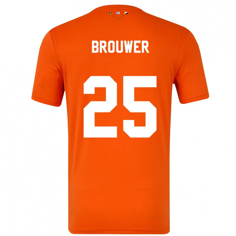 Danxen Kinder Michael Brouwer #25 Trikot Orange Schwarz Torwarttrikot 2025/26 Österreich