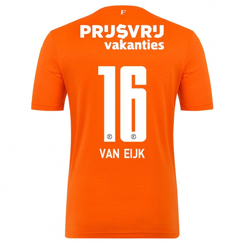 Danxen Kinder Roos Van Eijk #16 Trikot Orange Schwarz Torwarttrikot 2025/26 Österreich