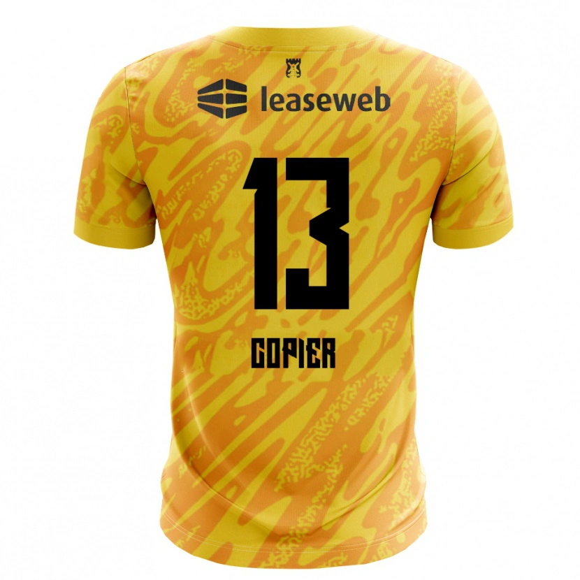 Danxen Kinder Febe Copier #13 Trikot Orange Gelb Schwarz Torwarttrikot 2025/26 Österreich