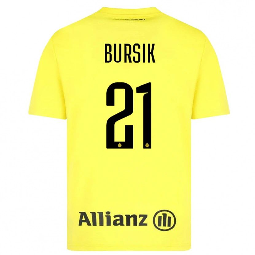Danxen Kinder Josef Bursik #21 Trikot Gelb Schwarz Torwarttrikot 2025/26 Österreich