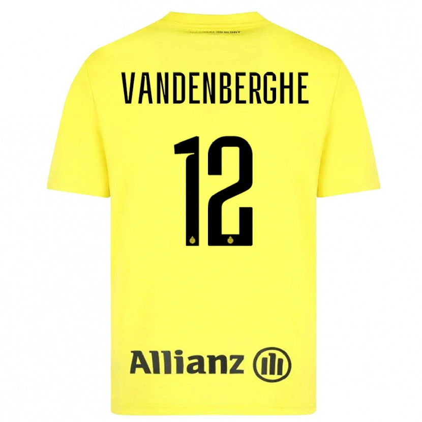 Danxen Kinder Xander Vandenberghe #12 Trikot Gelb Schwarz Torwarttrikot 2025/26 Österreich