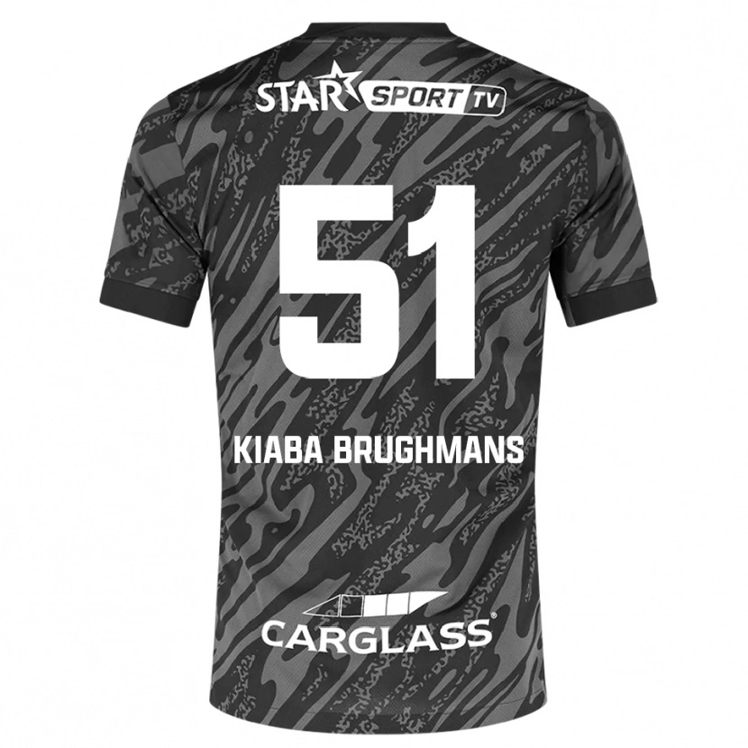 Danxen Kinder Lucca Brughmans #51 Trikot Dunkelgrau Schwarz Torwarttrikot 2025/26 Österreich