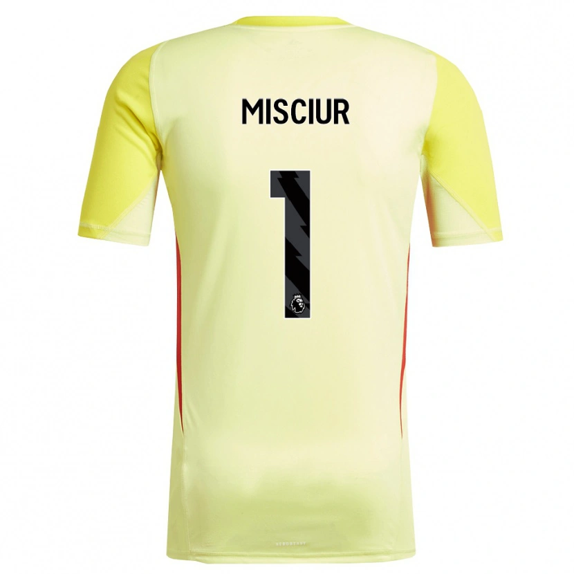 Danxen Kinder Kornel Misciur #1 Trikot Gelb Rot Torwarttrikot 2025/26 Österreich