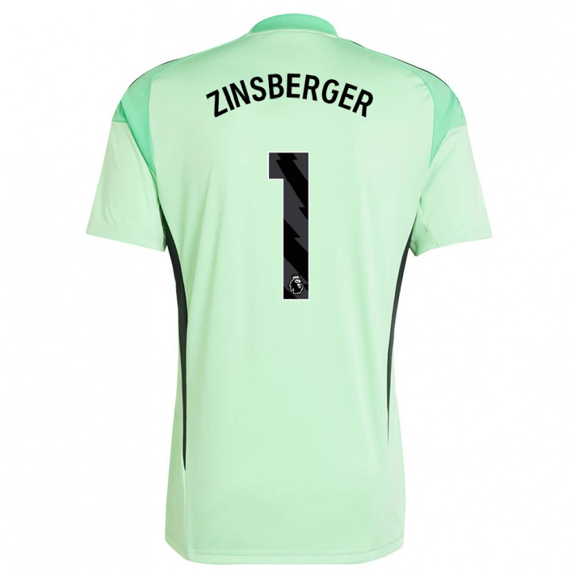 Danxen Kinder Manuela Zinsberger #1 Trikot Hellgrün Schwarz Torwarttrikot 2025/26 Österreich
