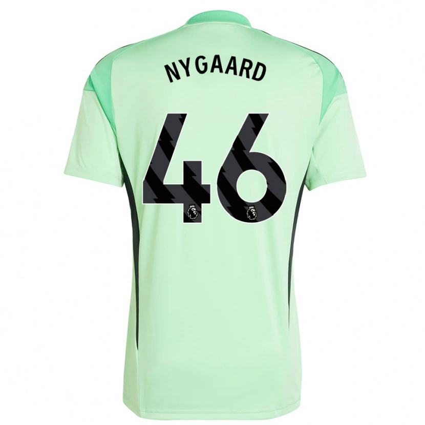 Danxen Kinder Lucas Nygaard #46 Trikot Hellgrün Schwarz Torwarttrikot 2025/26 Österreich