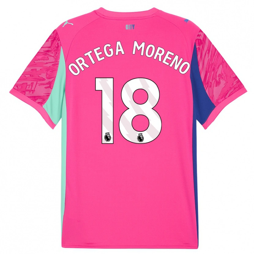 Danxen Kinder Stefan Ortega #18 Trikot Rosenrosa Torwarttrikot 2025/26 Österreich