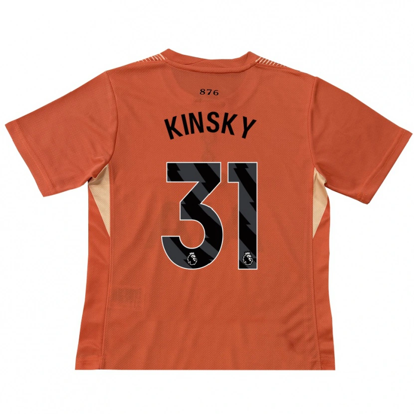 Danxen Kinder Antonín Kinský #31 Trikot Orange Schwarz Torwarttrikot 2025/26 Österreich