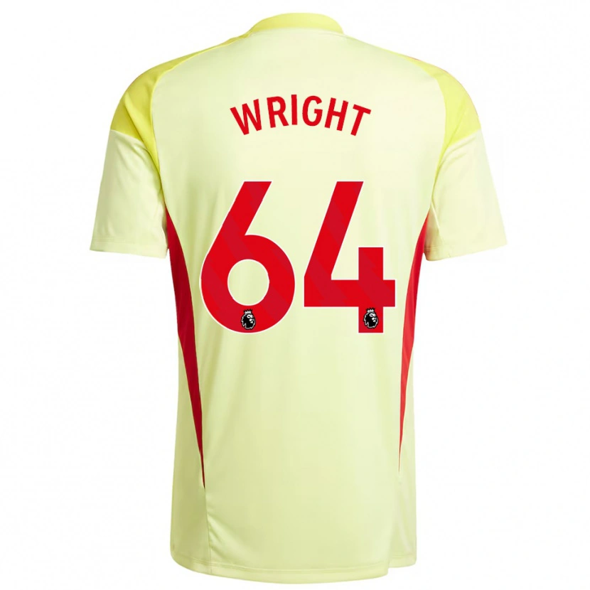 Danxen Kinder James Wright #64 Trikot Hellgelb Torwarttrikot 2025/26 Österreich