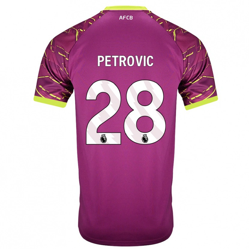 Danxen Kinder Djordje Petrovic #28 Trikot Dunkles Magenta Torwarttrikot 2025/26 Österreich