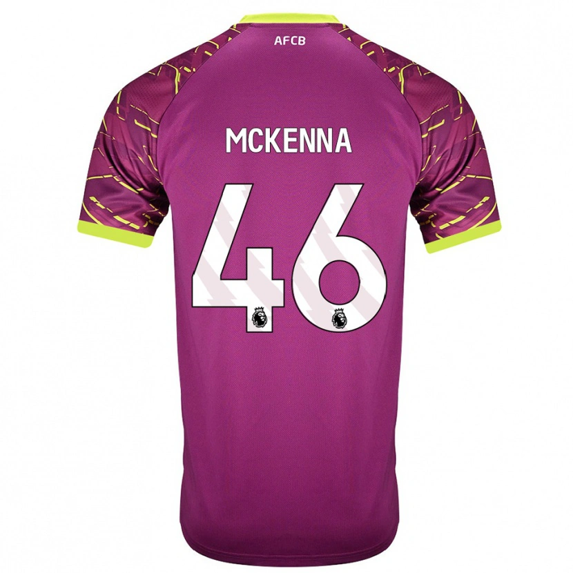 Danxen Kinder Callan McKenna #46 Trikot Dunkles Magenta Torwarttrikot 2025/26 Österreich