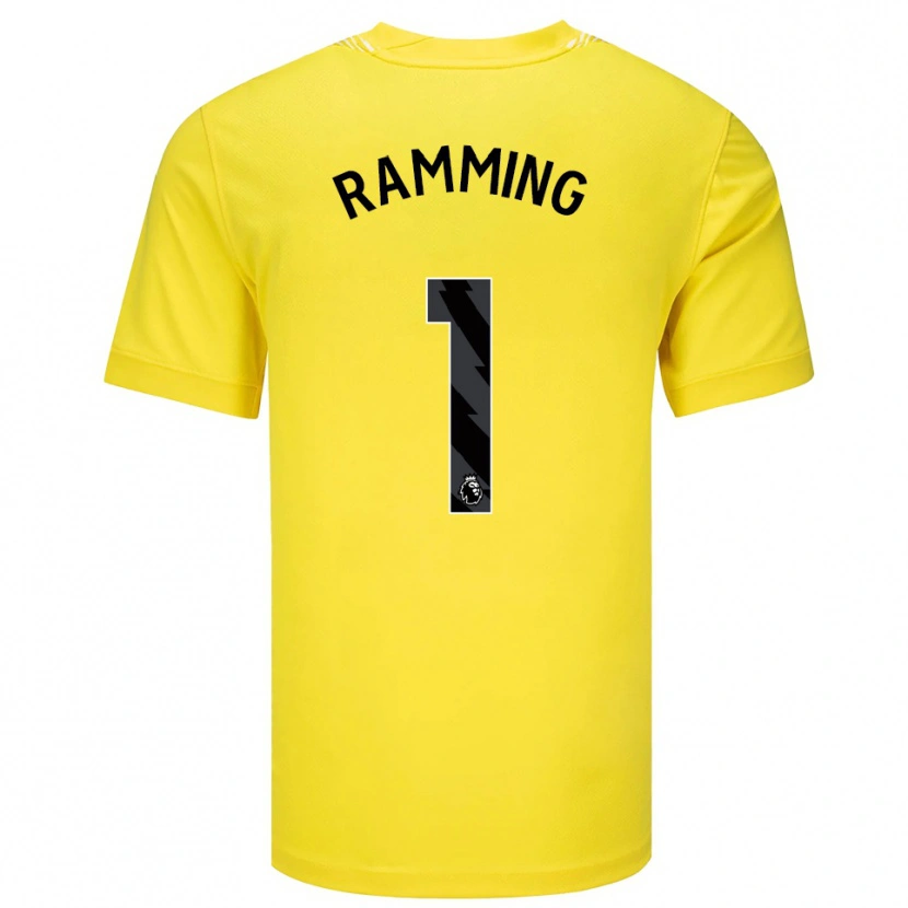 Danxen Kinder Nils Ramming #1 Trikot Gelb Schwarz Torwarttrikot 2025/26 Österreich