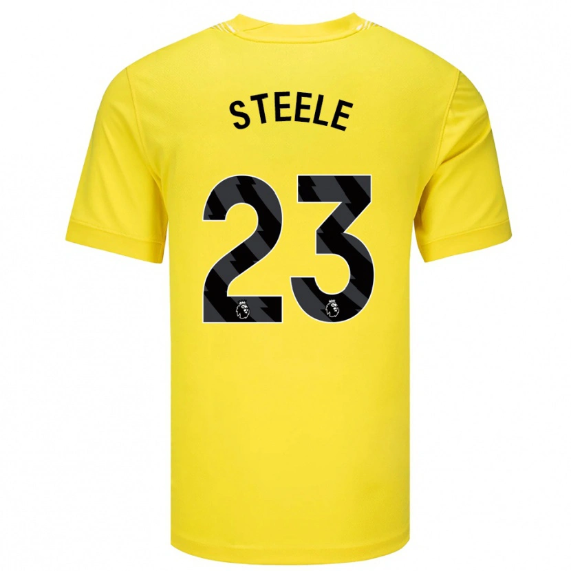 Danxen Kinder Jason Steele #23 Trikot Gelb Schwarz Torwarttrikot 2025/26 Österreich
