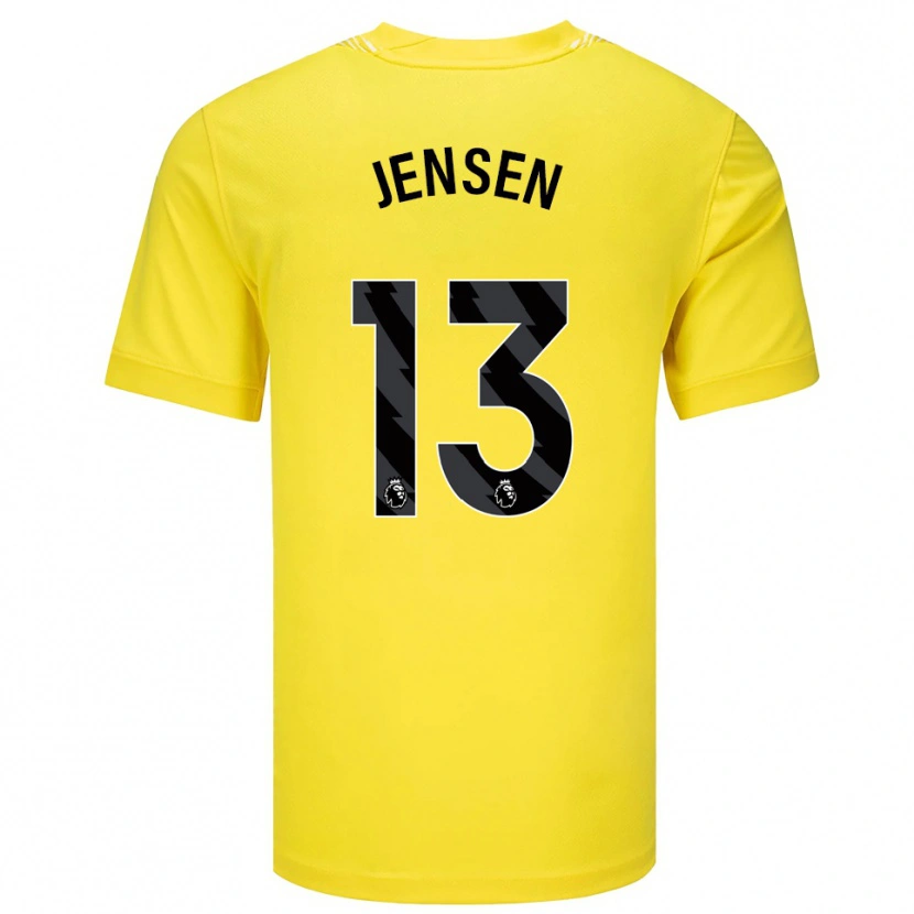 Danxen Kinder Sebastian Jensen #13 Trikot Gelb Schwarz Torwarttrikot 2025/26 Österreich