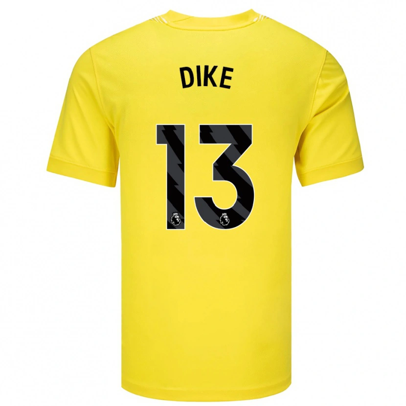 Danxen Kinder Michael Dike #13 Trikot Gelb Schwarz Torwarttrikot 2025/26 Österreich