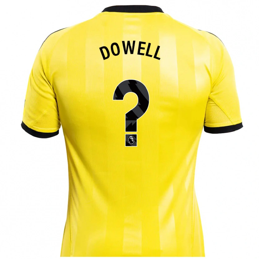 Danxen Kinder Roman Dowell #0 Trikot Gelb Schwarz Torwarttrikot 2025/26 Österreich