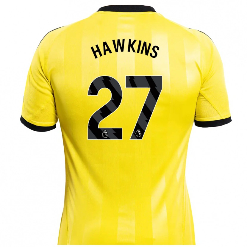 Danxen Kinder Hannah Hawkins #27 Trikot Gelb Schwarz Torwarttrikot 2025/26 Österreich