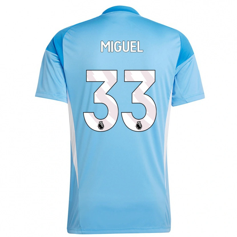 Danxen Kinder Carlos Miguel #33 Trikot Blau Weiß Torwarttrikot 2025/26 Österreich