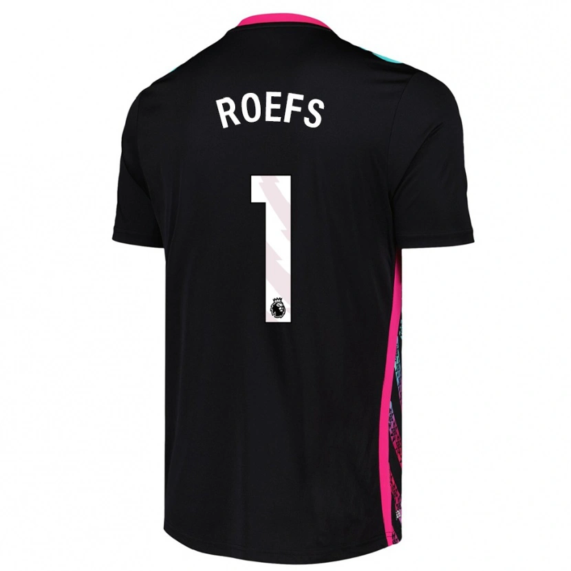 Danxen Kinder Robin Roefs #1 Trikot Schwarz Weiß Torwarttrikot 2025/26 Österreich