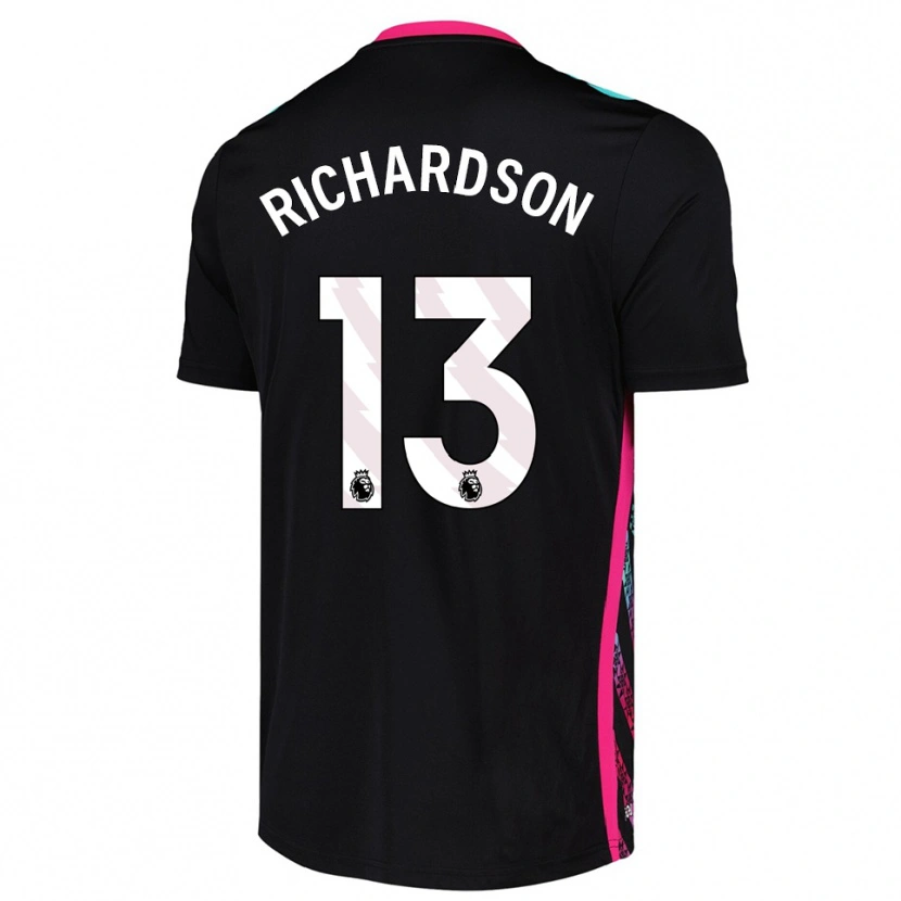 Danxen Kinder Adam Richardson #13 Trikot Schwarz Weiß Torwarttrikot 2025/26 Österreich