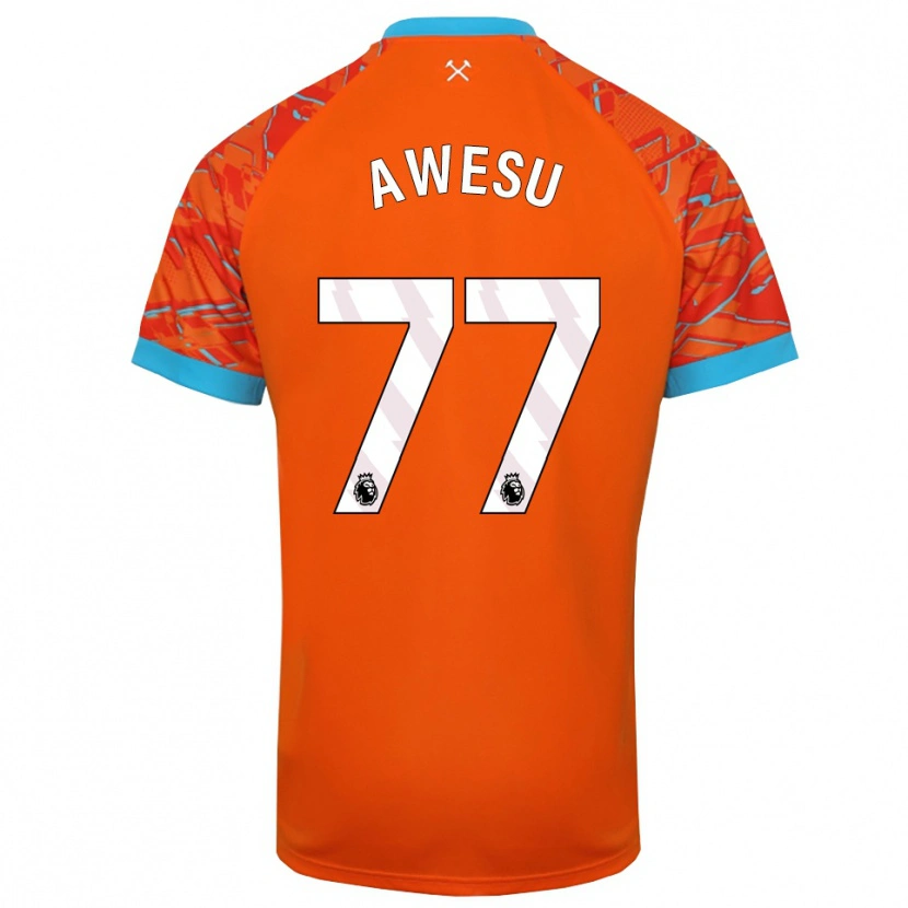 Danxen Kinder Lanre Awesu #77 Trikot Orange Weiß Torwarttrikot 2025/26 Österreich