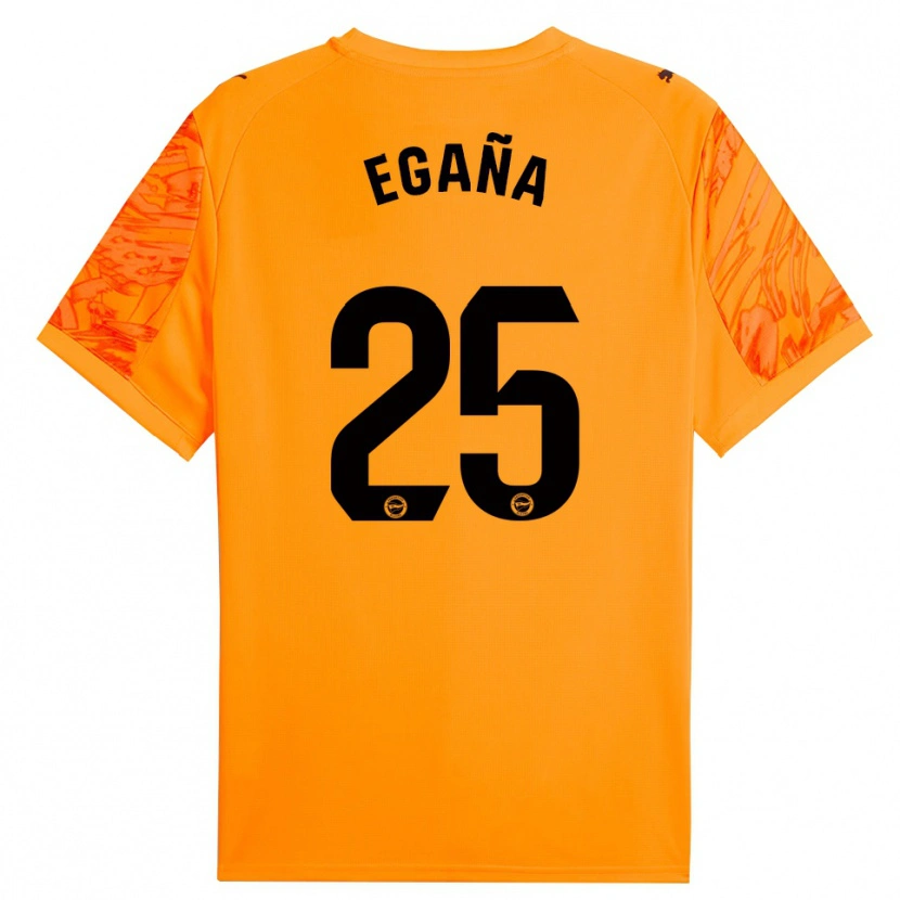 Danxen Kinder Eider Egaña #25 Trikot Orange Schwarz Torwarttrikot 2025/26 Österreich
