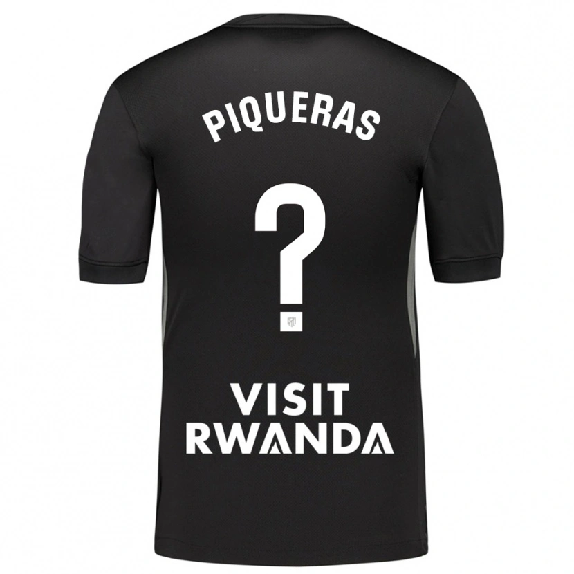 Danxen Kinder Diego Piqueras #0 Trikot Schwarz Weiß Torwarttrikot 2025/26 Österreich