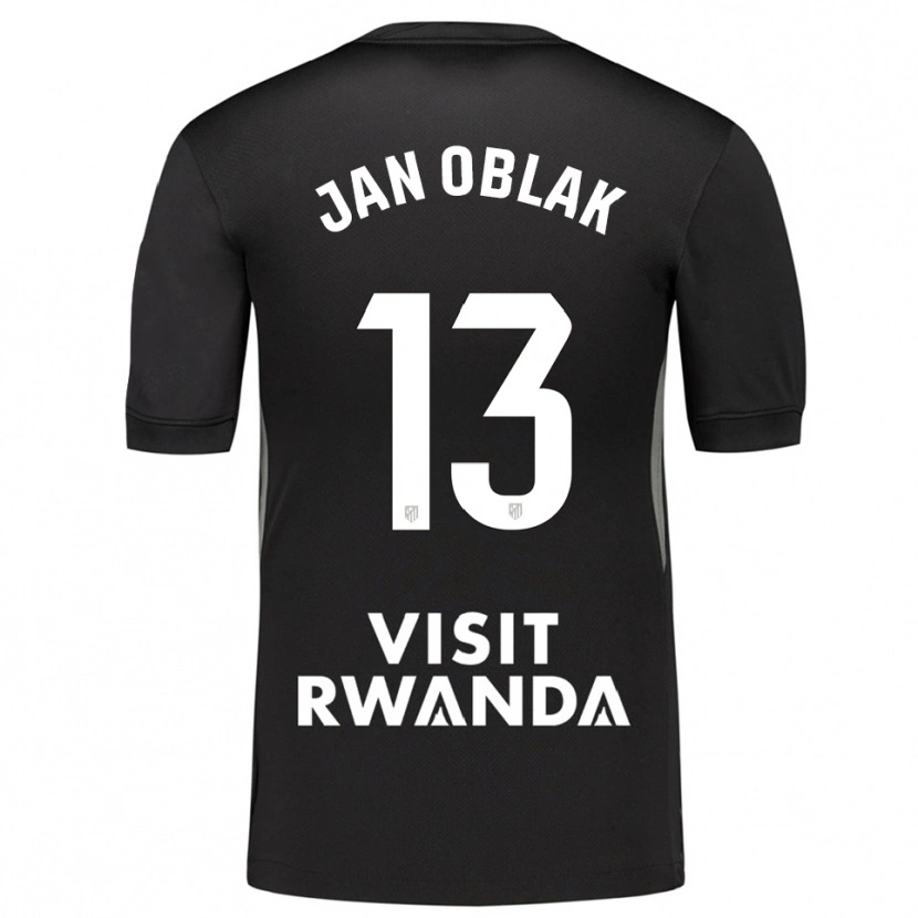 Danxen Kinder Jan Oblak #13 Trikot Schwarz Weiß Torwarttrikot 2025/26 Österreich