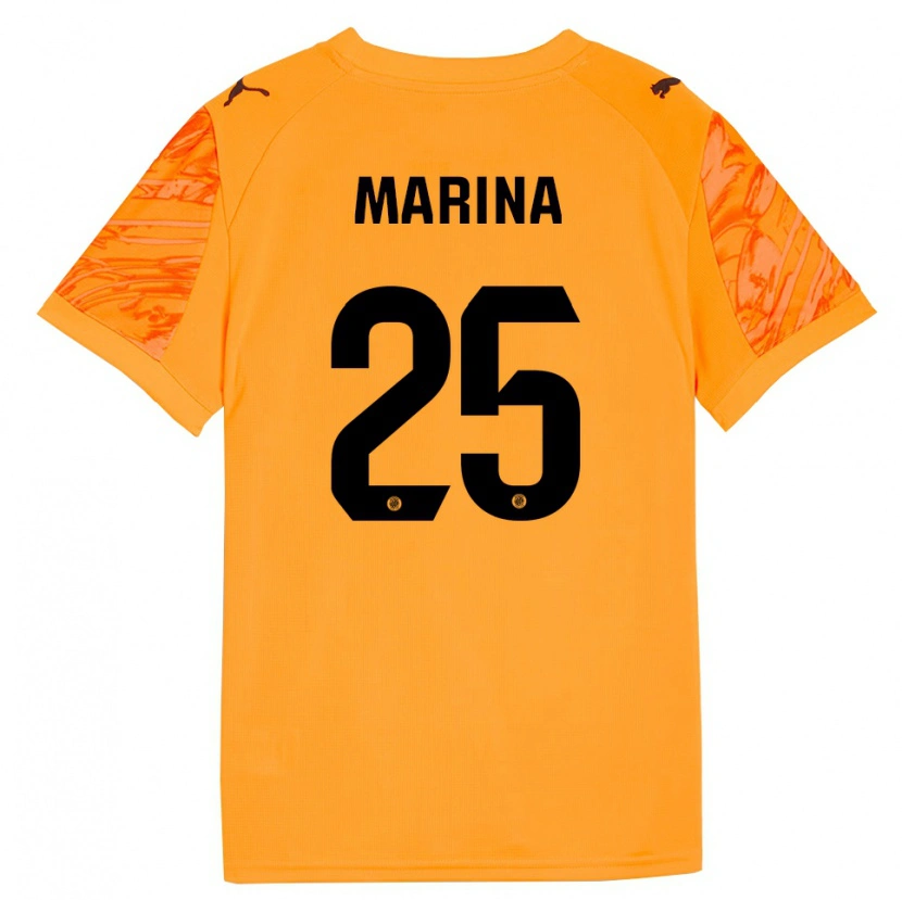 Danxen Kinder Sergi Marina #25 Trikot Orange Schwarz Torwarttrikot 2025/26 Österreich