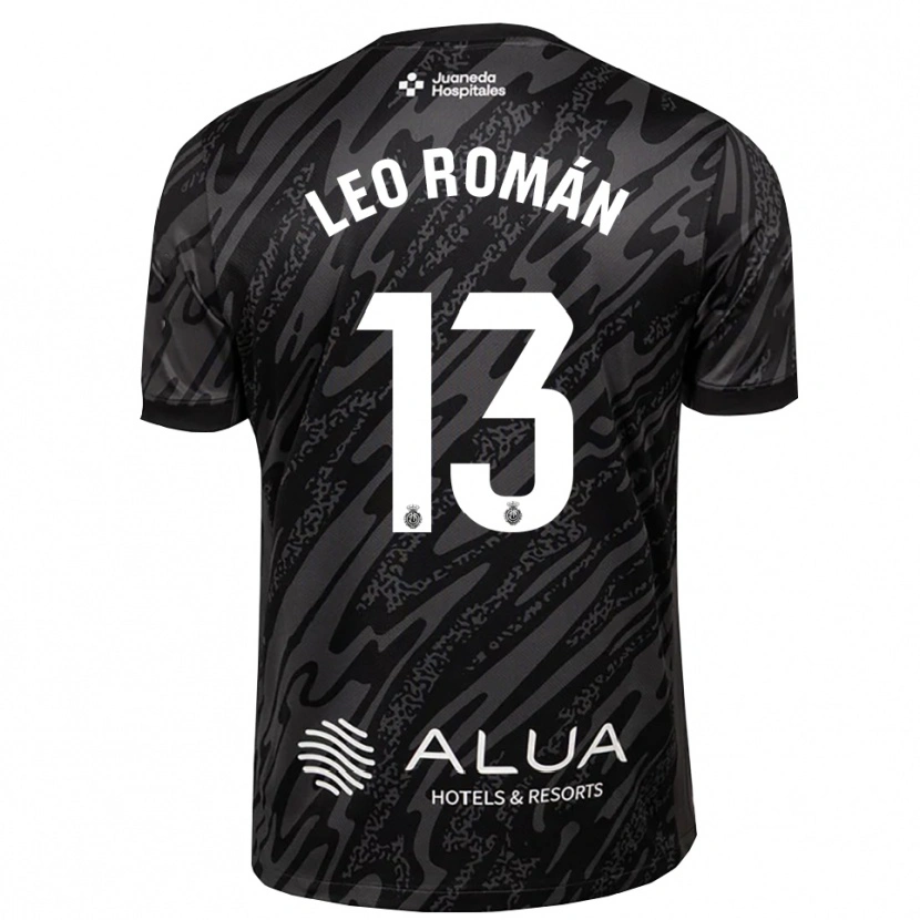 Danxen Kinder Leo Román #13 Trikot Dunkelgrau Schwarz Torwarttrikot 2025/26 Österreich