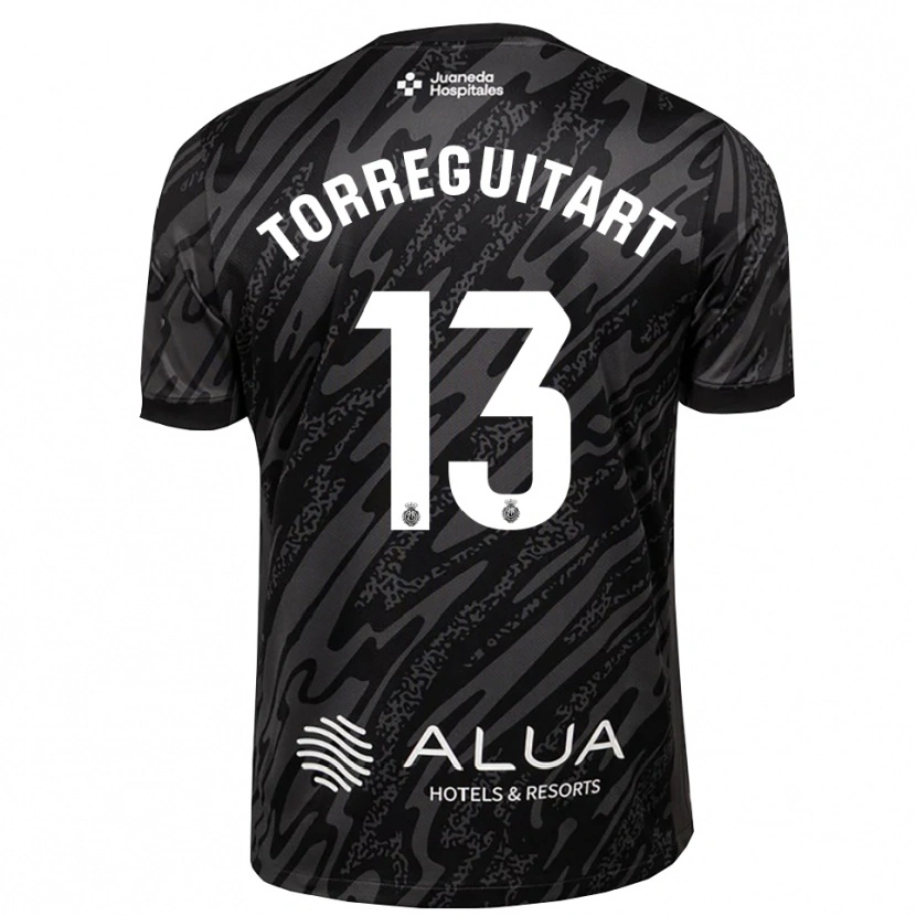 Danxen Kinder Nil Torreguitart #13 Trikot Dunkelgrau Schwarz Torwarttrikot 2025/26 Österreich