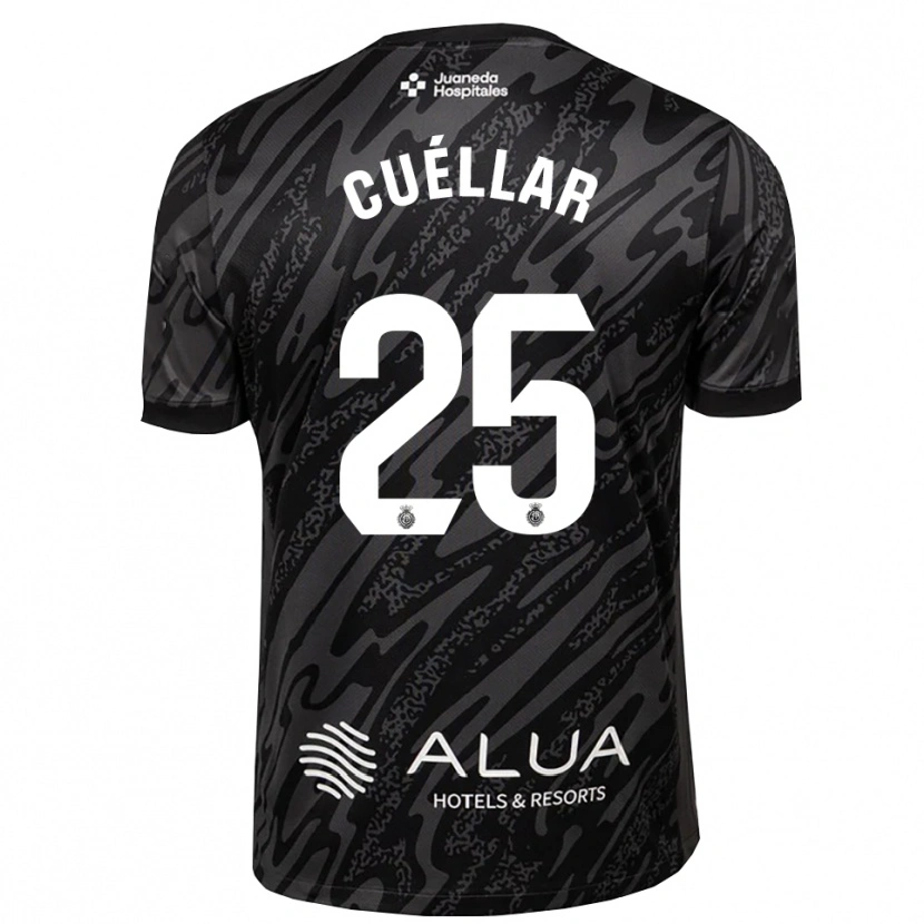 Danxen Kinder Iván Cuéllar #25 Trikot Dunkelgrau Schwarz Torwarttrikot 2025/26 Österreich