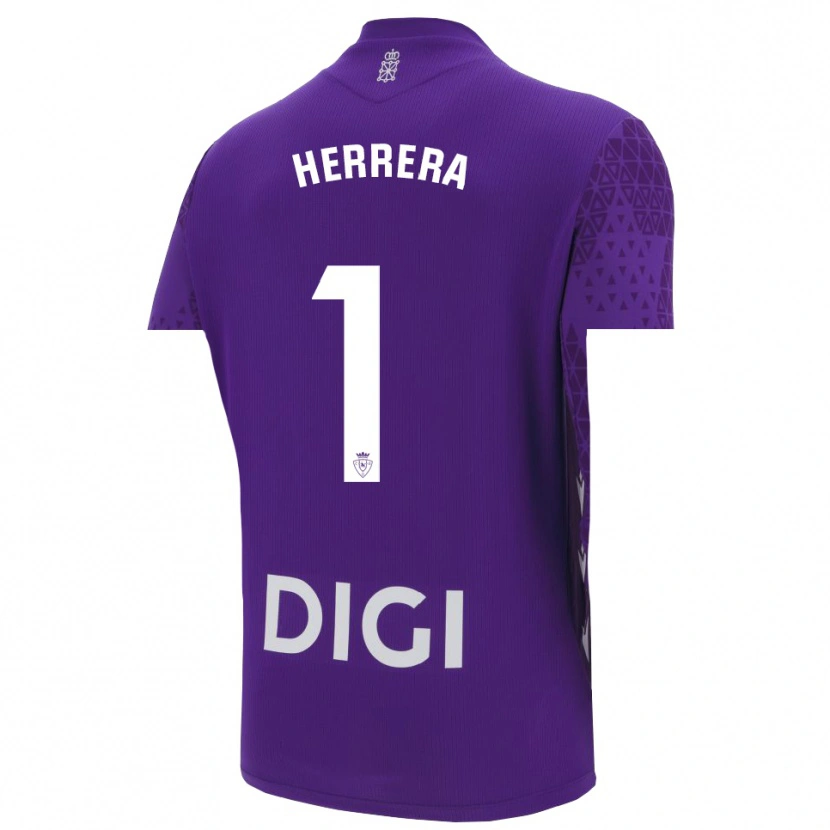 Danxen Kinder Sergio Herrera #1 Trikot Violett Weiß Torwarttrikot 2025/26 Österreich