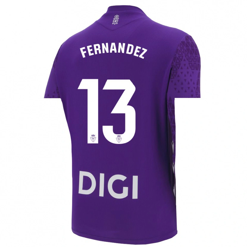 Danxen Kinder Aitor Fernández #13 Trikot Violett Weiß Torwarttrikot 2025/26 Österreich
