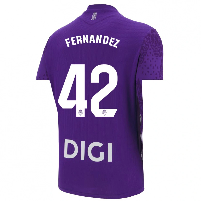 Danxen Kinder Rafa Fernández #42 Trikot Violett Weiß Torwarttrikot 2025/26 Österreich