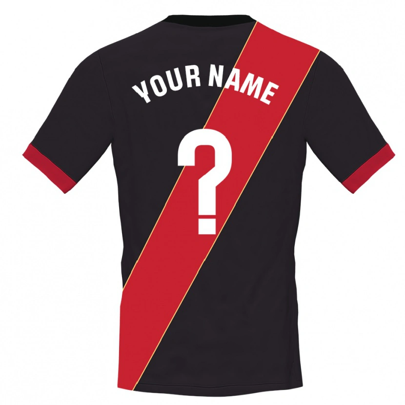 Danxen Kinder Rayo Vallecano Trikot Schwarz Rot Torwarttrikot 2025/26 Österreich