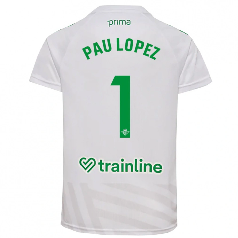 Danxen Kinder Pau López #1 Trikot Weiß Grün Torwarttrikot 2025/26 Österreich
