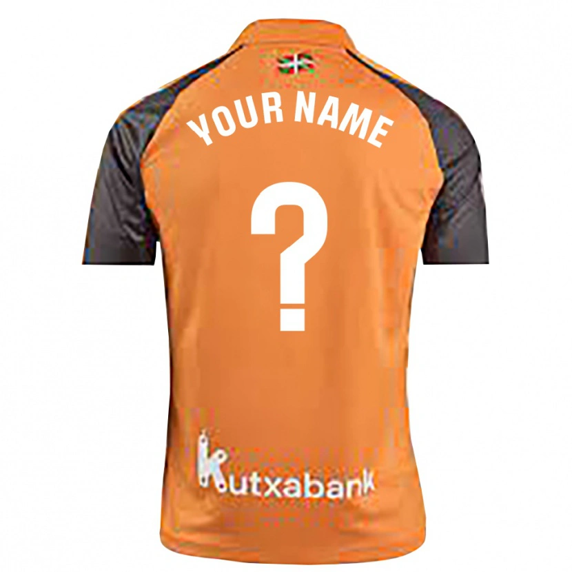Danxen Kinder Real Sociedad Trikot Schwarz Orange Torwarttrikot 2025/26 Österreich