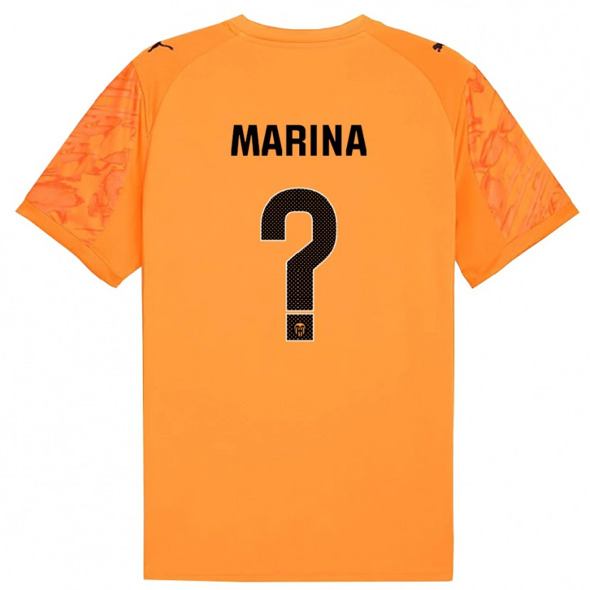 Danxen Kinder Marina Llacer Muñoz #0 Trikot Orange Schwarz Torwarttrikot 2025/26 Österreich