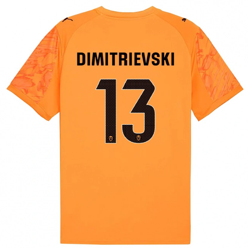 Danxen Kinder Stole Dimitrievski #13 Trikot Orange Schwarz Torwarttrikot 2025/26 Österreich