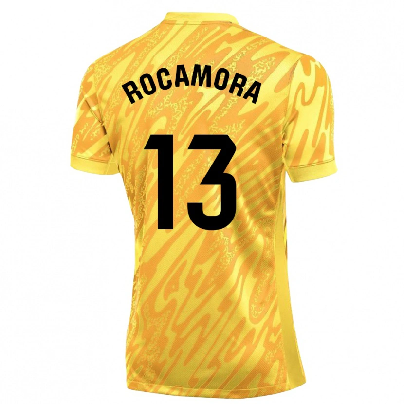 Danxen Kinder María Rocamora Díaz #13 Trikot Gelb Schwarz Torwarttrikot 2025/26 Österreich