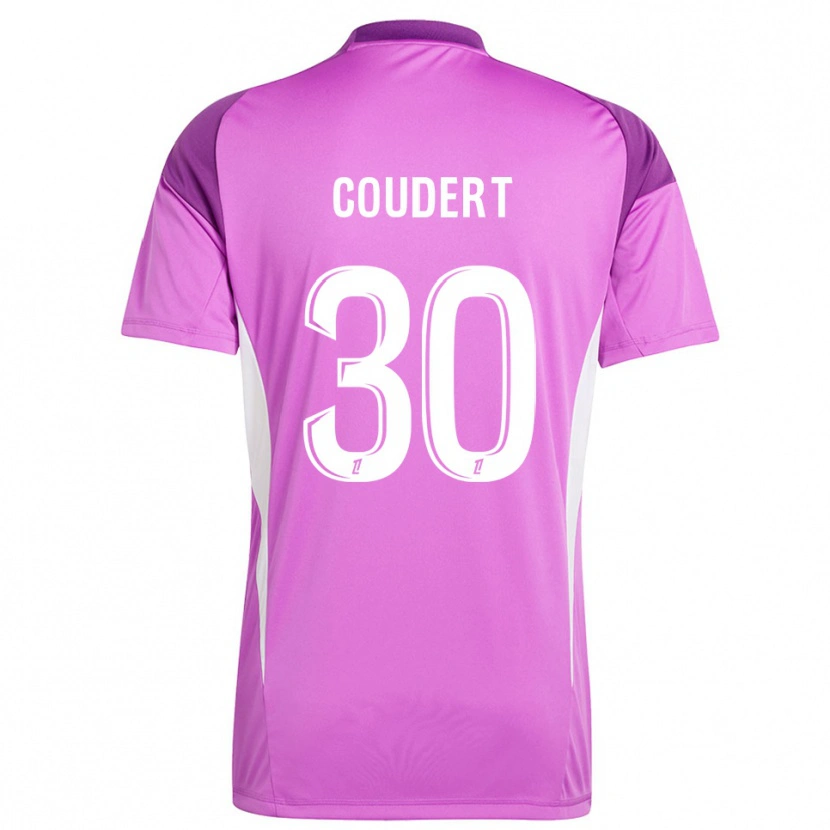 Danxen Kinder Grégoire Coudert #30 Trikot Flieder Weiß Torwarttrikot 2025/26 Österreich