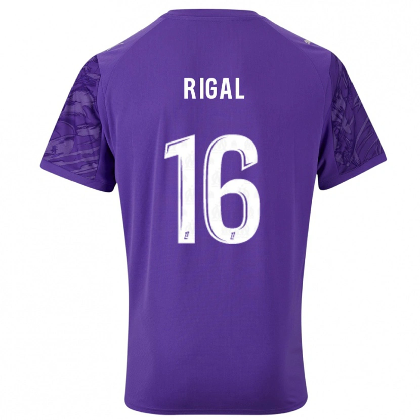 Danxen Kinder Pablo Rigal #16 Trikot Violett Weiß Torwarttrikot 2025/26 Österreich