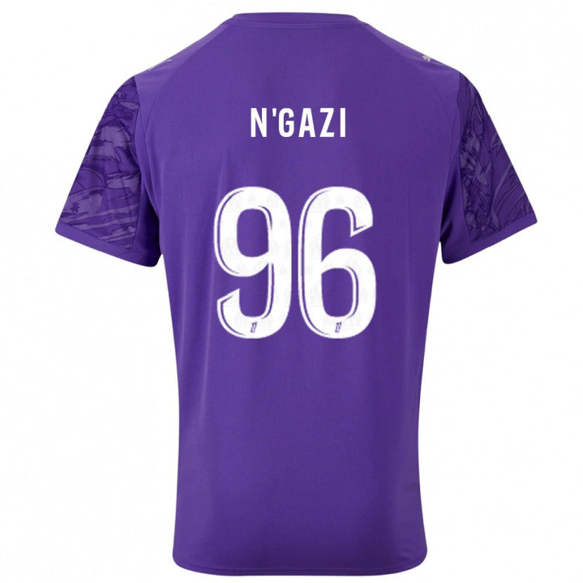 Danxen Kinder Chloé N'gazi #96 Trikot Violett Weiß Torwarttrikot 2025/26 Österreich