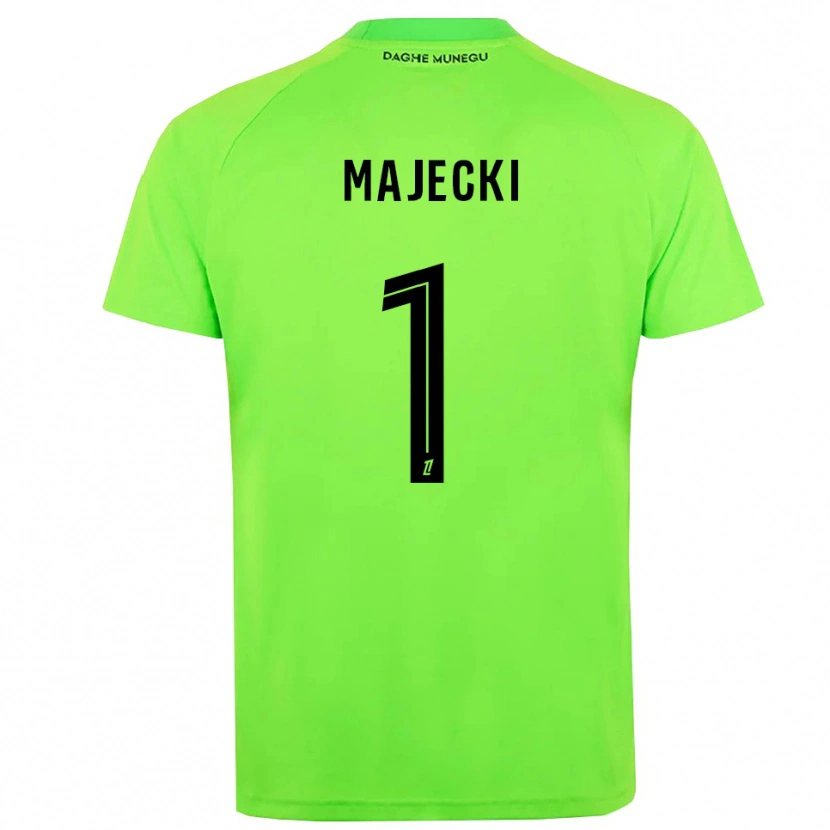 Danxen Kinder Radoslaw Majecki #1 Trikot Grün Schwarz Torwarttrikot 2025/26 Österreich